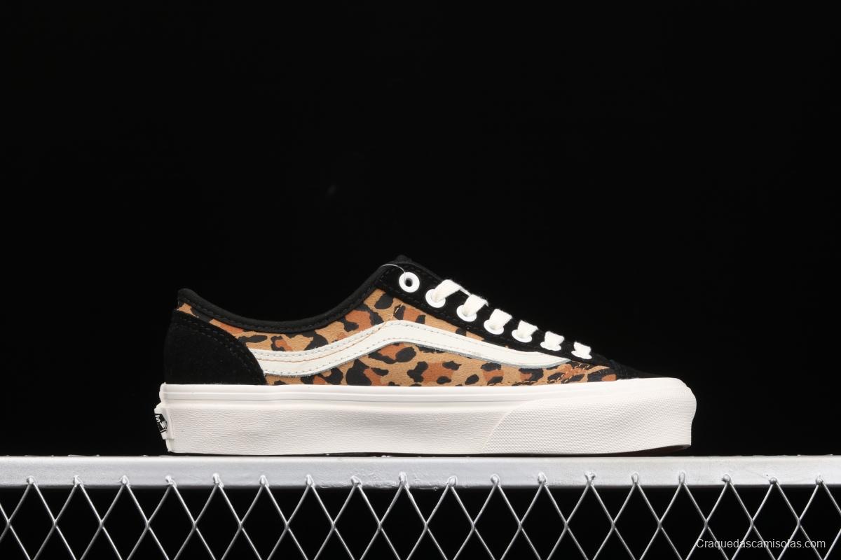 Vans Style 36 Decon Sf Vance leopard print spliced fur retro low upper shoes VN0A3MVL4Y5