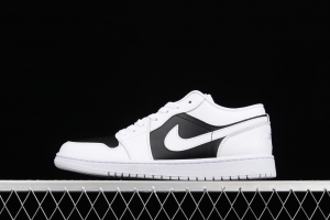 Air Jordan 1 Low black and white panda low-side culture leisure sports shoes DC0774-100