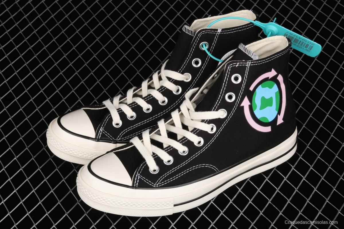 Converse Chuck Taylor All Star Seek Peace Hi Star Classic High Top Series Leisure Vulcanized Board shoes 162050C