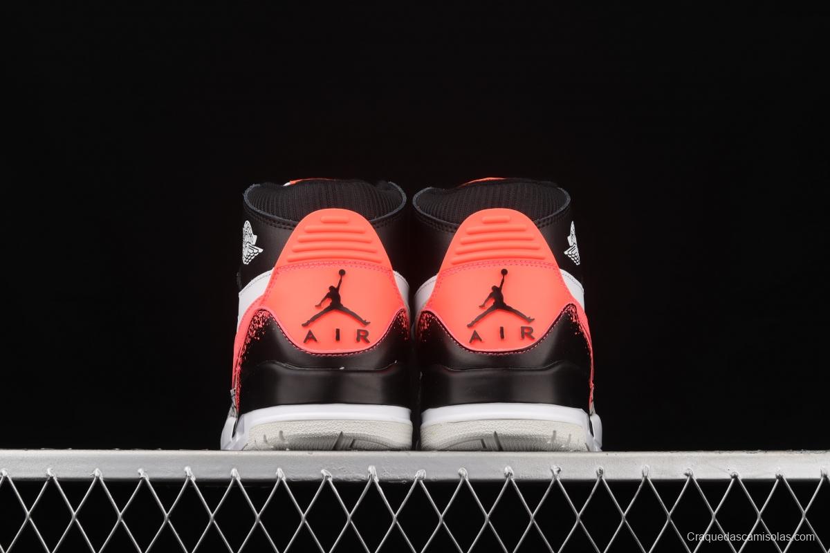 Jordan Legacy 312 white and black orange color matching Velcro three-in-one board shoes AQ4160-108