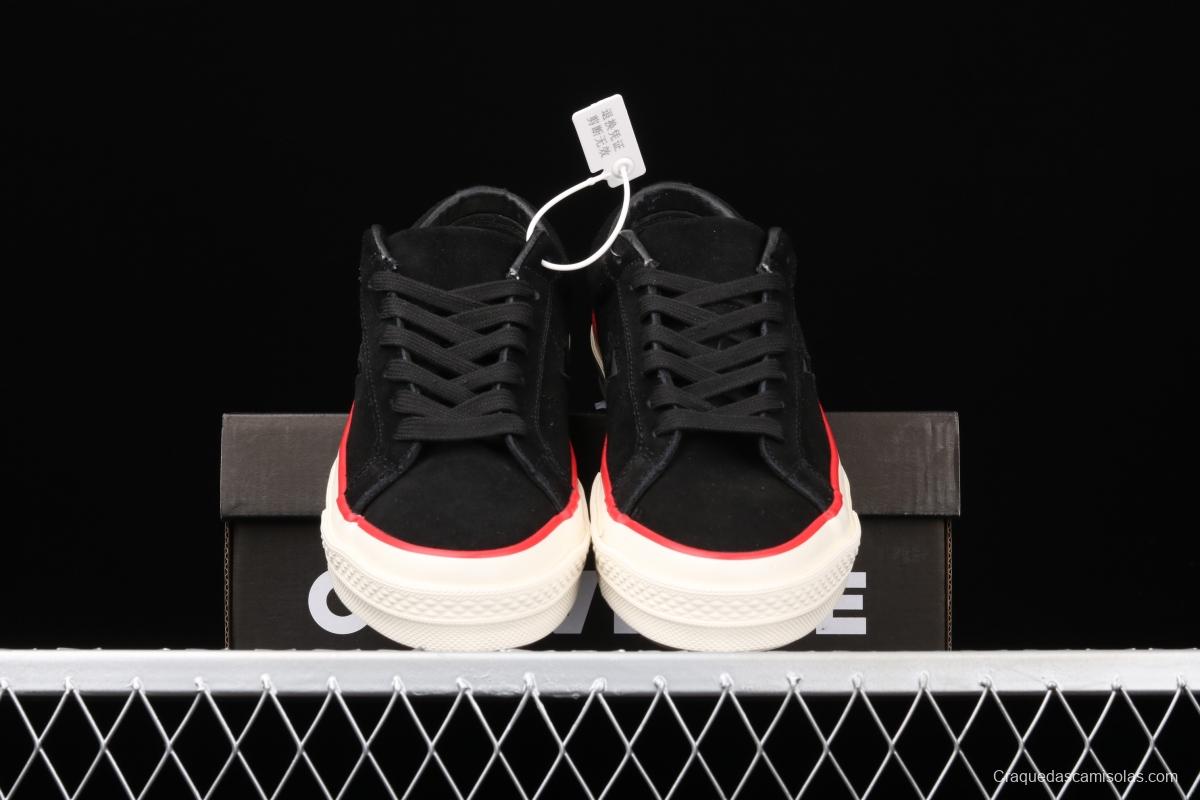 Converse One Star Yi Xing Mucun frosted material low side collision color splicing board shoes 158476C