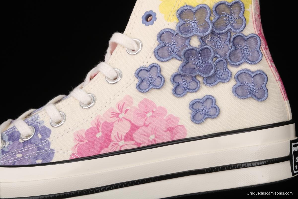 Converse 1970S Flower Series High Top Leisure Board shoes 570580C