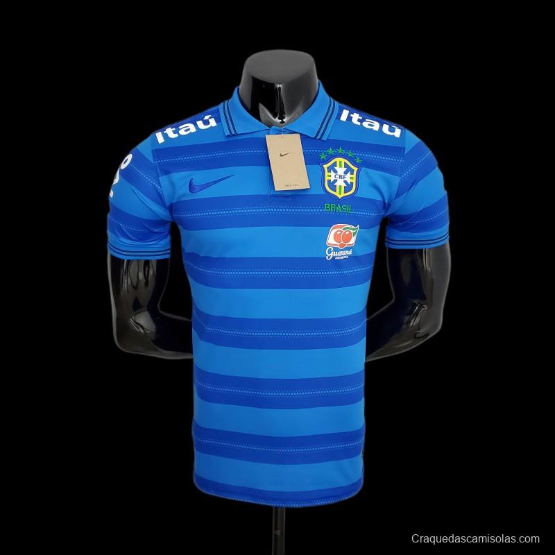 2022 Brazil POLO Blue Stripe