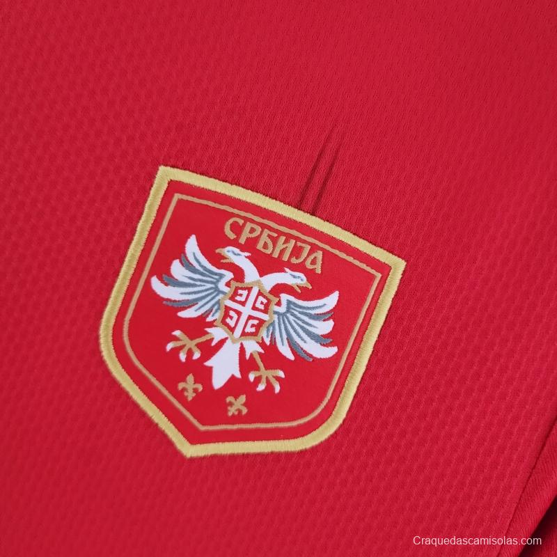 2022 Serbia Home Soccer Jersey