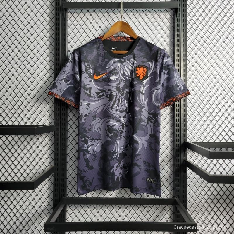 2022 Netherlands Black Training Jersey