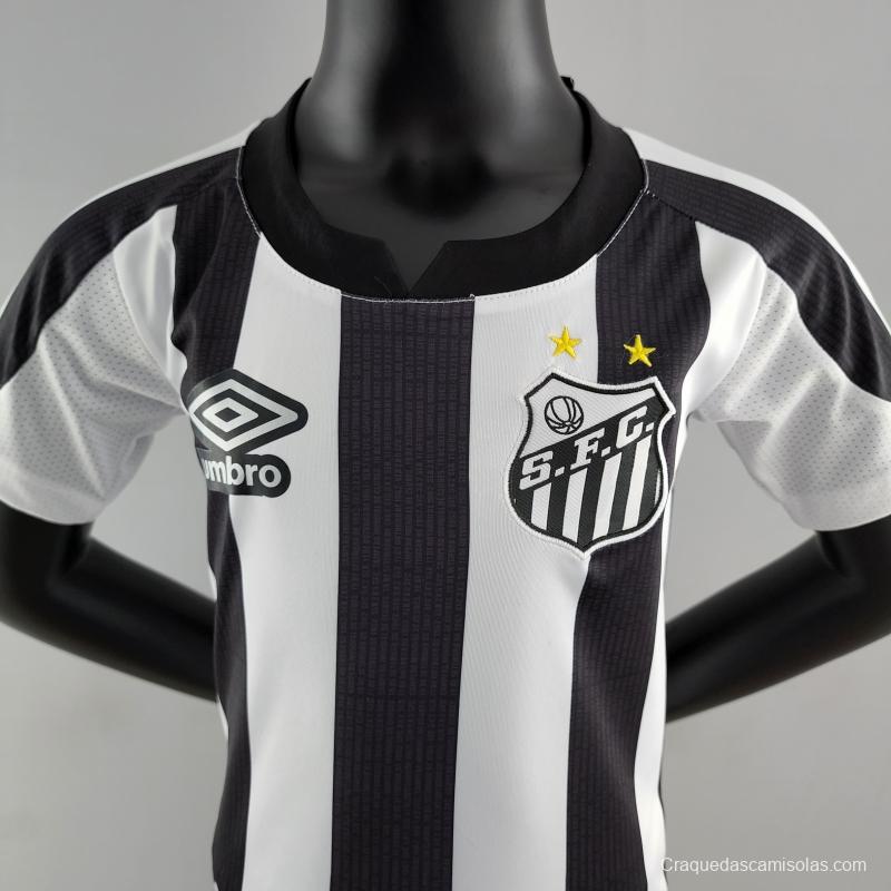 22/23 Santos Kids Kit Away Size 16-28 Soccer Jersey