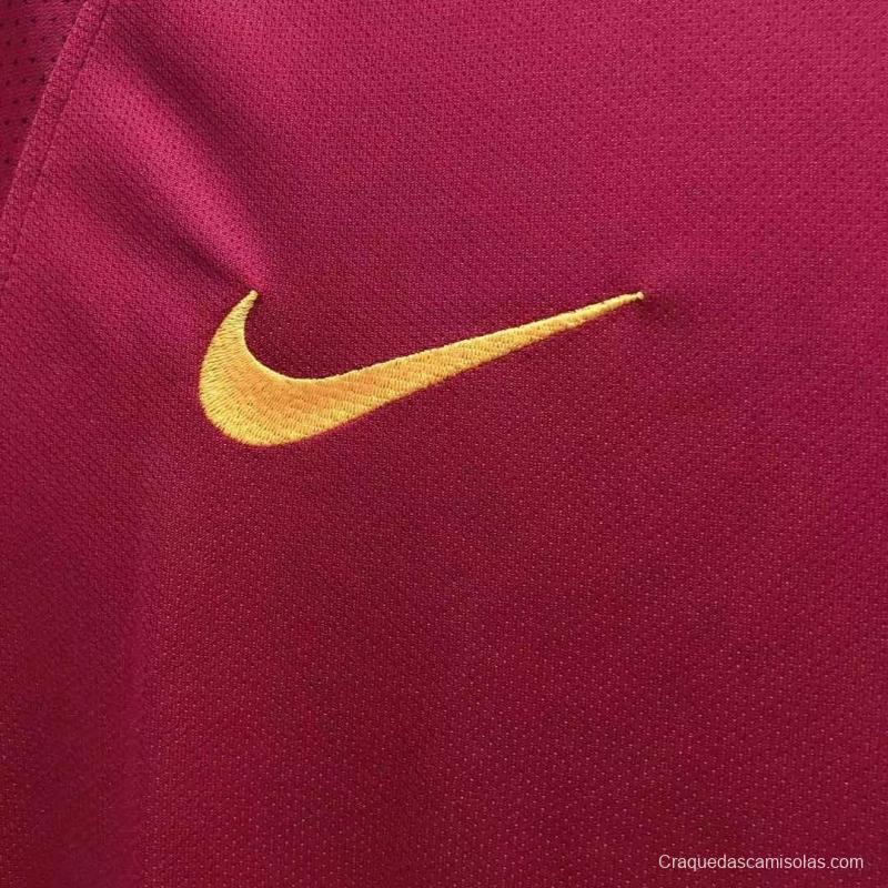 Retro 17/18 Roma Home Soccer Jersey