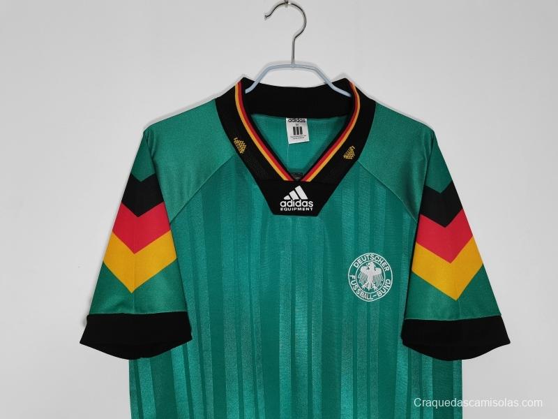 Retro 1992 Germany Away Soccer Jersey