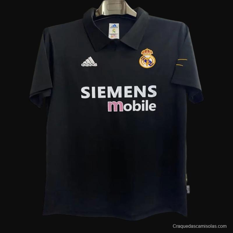 Retro 02/03 Real Madrid Black Century Jersey