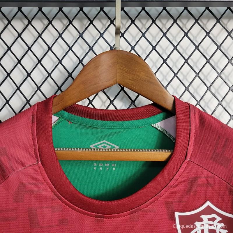 23-24 Women Fluminense Training Green Red Jersey