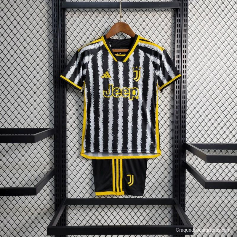 23-24 Kids Juventus Home Jersey