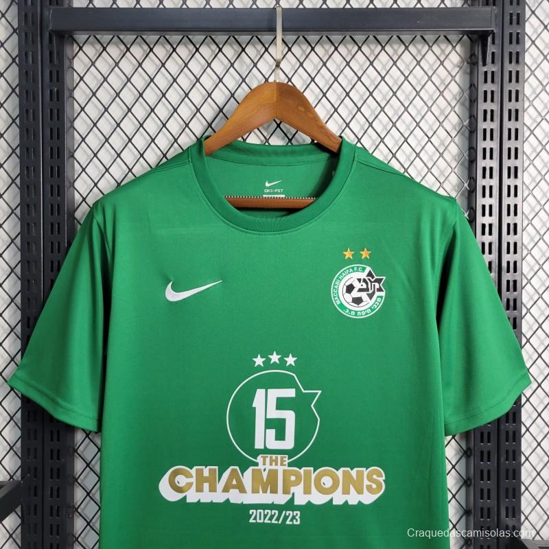 23-24 Maccabi Haifa Green Champions Jersey