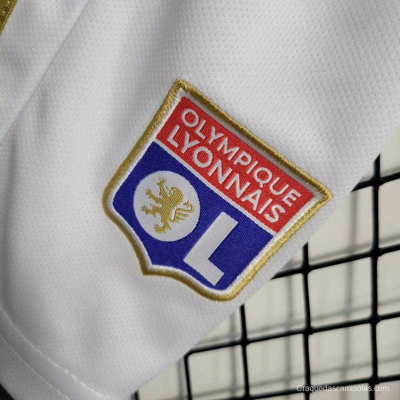 23-24 Kids Olympique Lyonnais Lyon Home Jersey Size 16-28