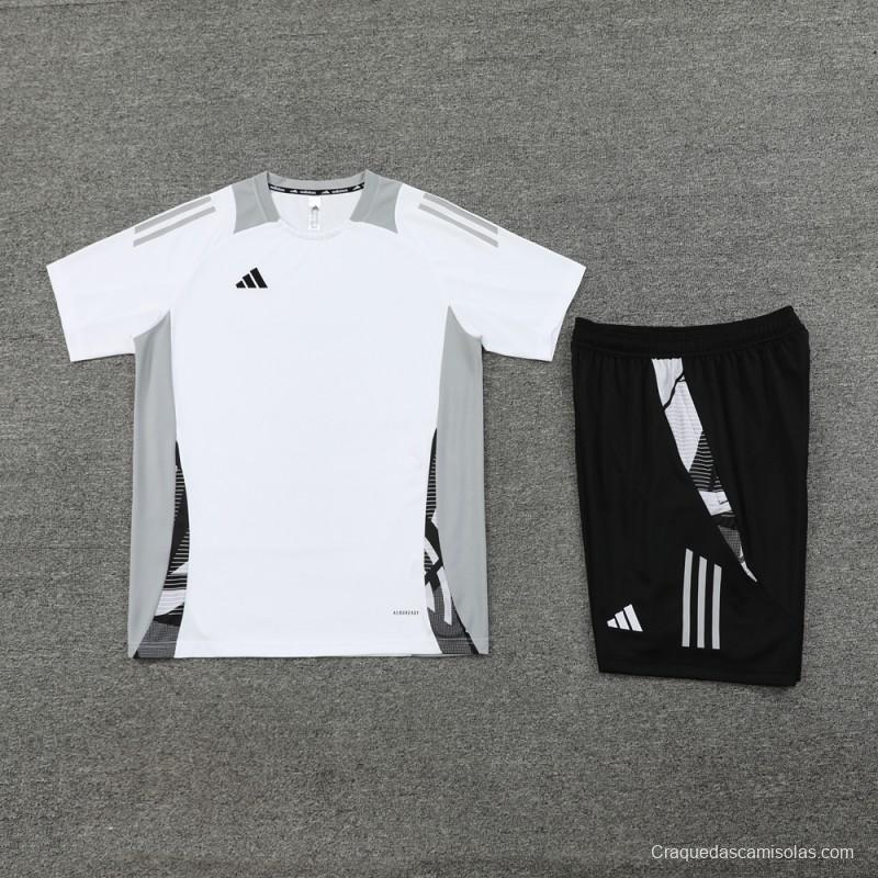 24/25 Adidas White Short Sleeve Jersey+Shorts