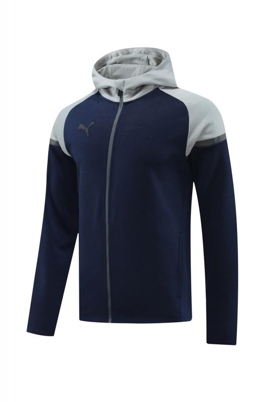 2024 Puma Navy/Grey Full Zipper Jacket +Long Pants