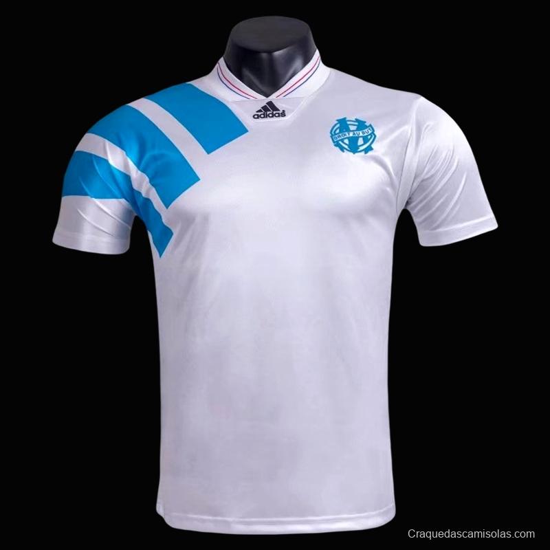 RETRO 92/93 Marseille Home Soccer Jersey