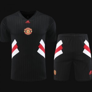 23-24 Manchester United Black Remake Icon Short Sleeve Jersey+Shorts