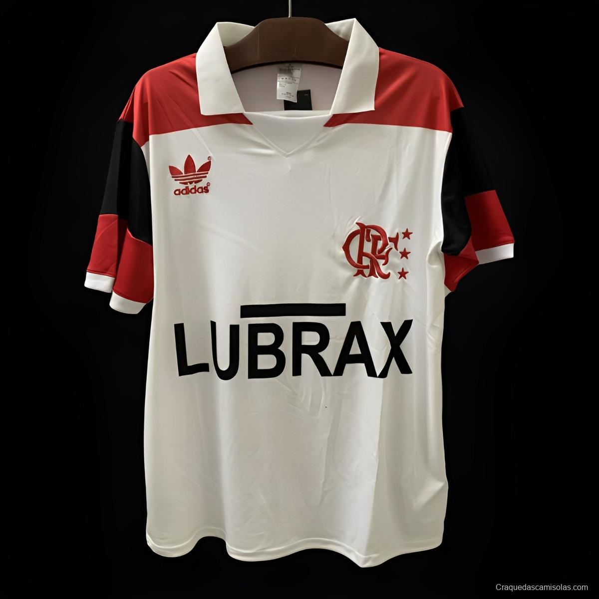 Retro 85/86 Flamengo Away White Jersey