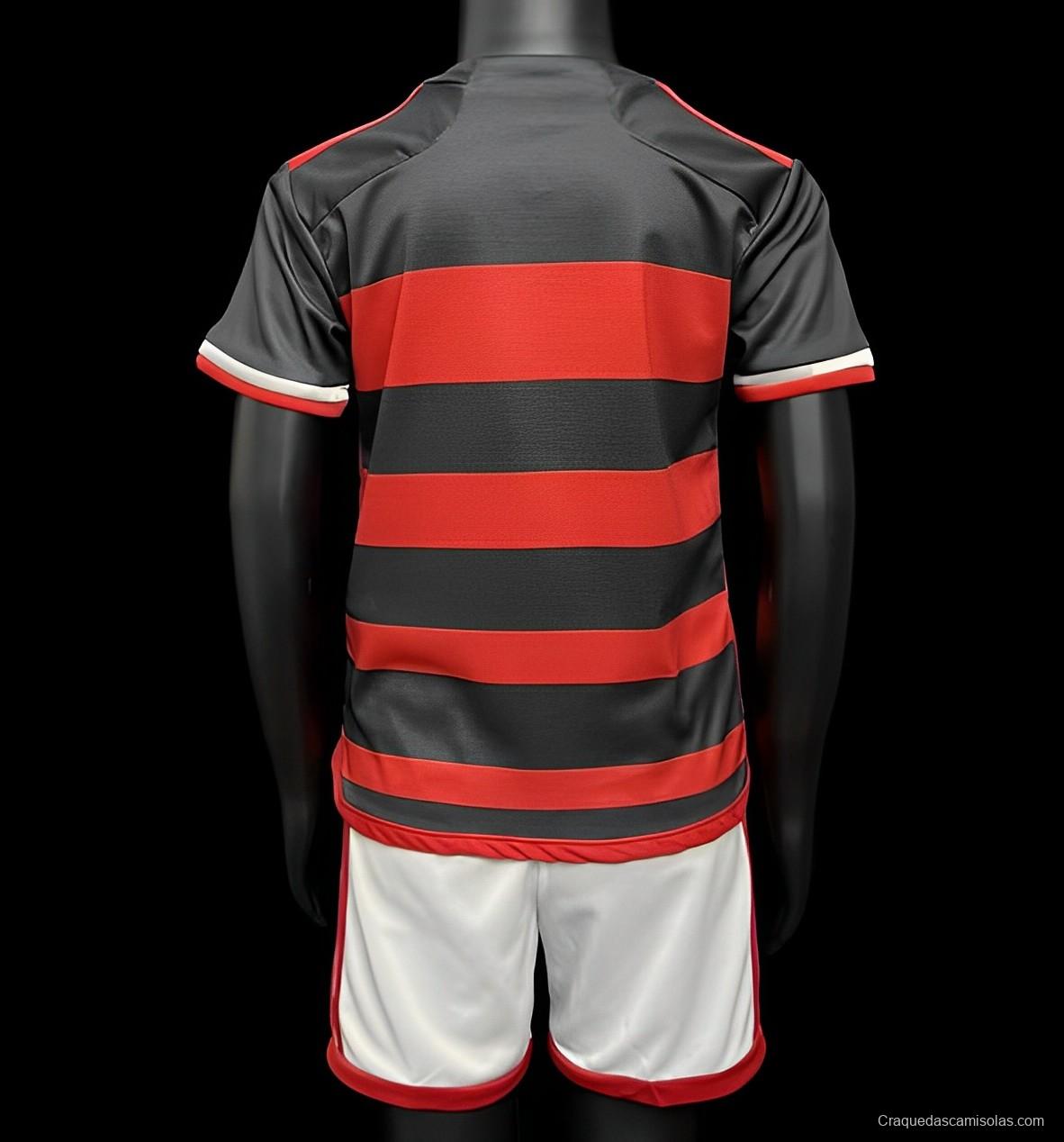 23/24 Kids Flamengo Home Jersey