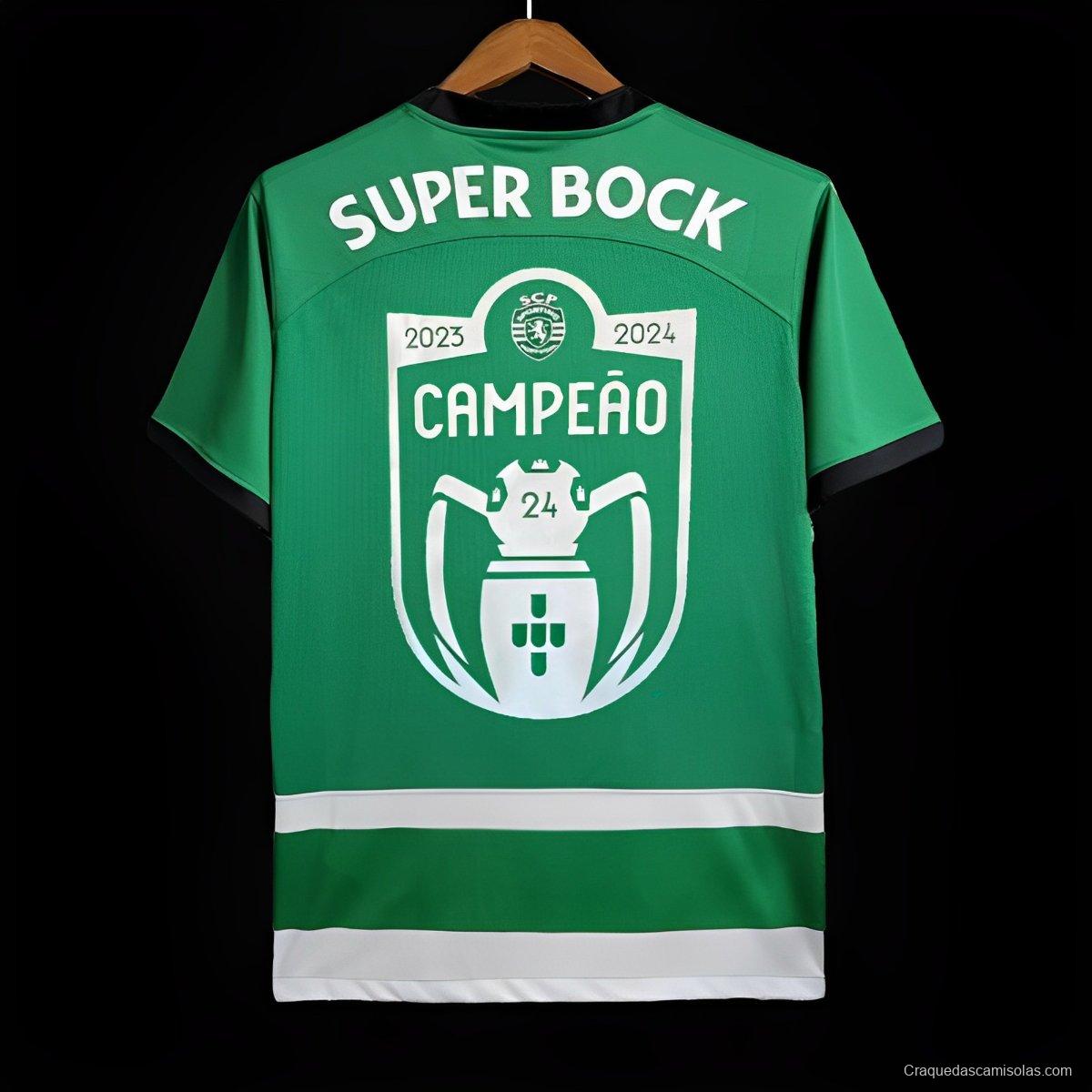 23/24 Sporting CP Home Campeao Printing Jersey